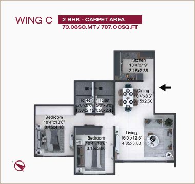 Wing C - 2 BHK